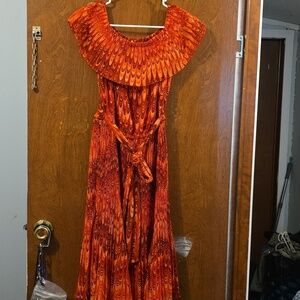 Michael Kors Vibrant Orange Dress